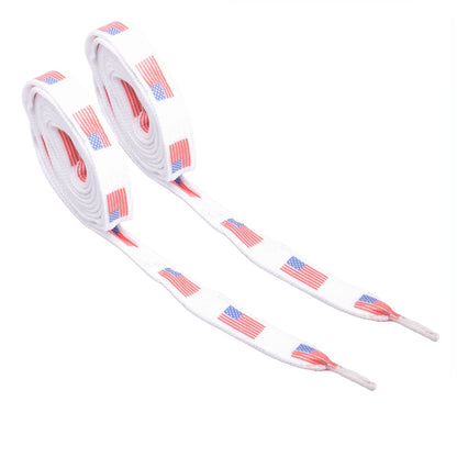5 Paar Schnürsenkel USA Amerika Flachsenkel Senkel Sneaker Sportschuhe 110 cm