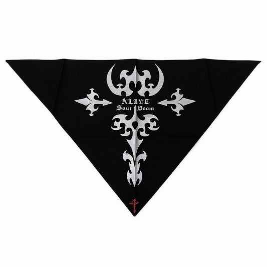 Dreiecktuch Bandana Kopftuch Schwarz Tribal Halstuch Gesichtsschutz Baumwolle