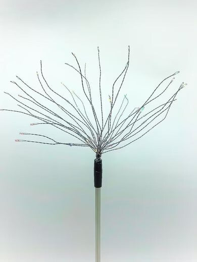 5er Set 90 LED Gartenstecker Feuerwerk Licht außen Garten Deko Leuchte Timer