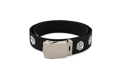 Aktion 50x Gürtel Schwarz Würfel Dice Hüftgürtel Jeansgürtel Unisex Großhandel