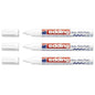3x Edding 750 CR Weiß Glanzlackmarker 2-4 mm Gloss Paint Marker Rundspitze