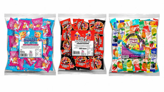 Süsswaren Mix - Bärchen/Cola Flaschen/Magic Chew - Süssigkeiten Candy Box Party