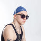 Bandana Kopftuch Blau Batik Muster Kopftuch Cap Zandanna Mütze Stirnband Biker Rocker