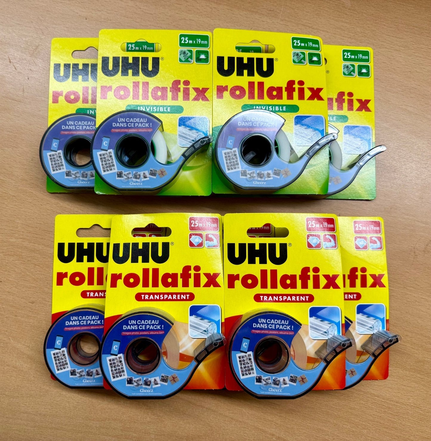 Karton mit min. 10 UHU Rollafix Klebebänder Restposten Posten Aktion A Ware