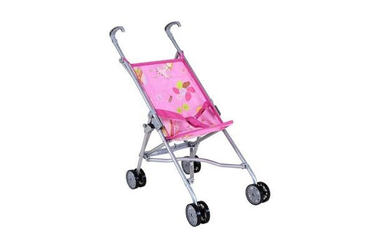 Knorrtoys 12608 Puppenbuggy Pink Little Princess Puppenwagen Faltbar 42x27x55cm