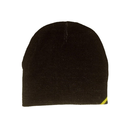 Strickmütze Stern Braun Gelb Mütze Strick Wintermütze Strickbeanie Winter Unisex