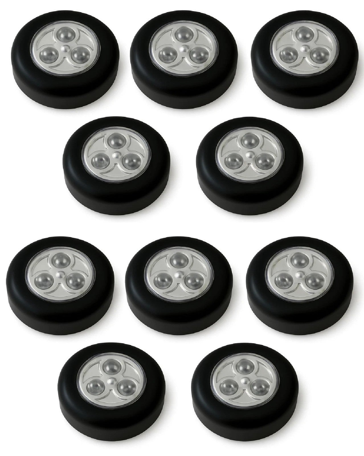 10 er Set LED Licht Spots Deckenspot Selbstklebend Klebeleuchte Lampe Unterbauleuchte