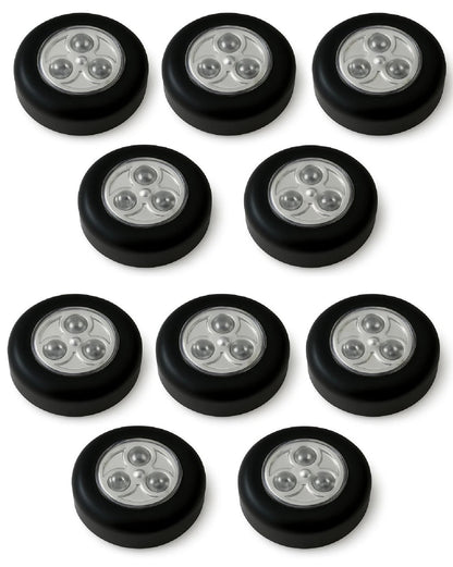 10 er Set LED Licht Spots Deckenspot Selbstklebend Klebeleuchte Lampe Unterbauleuchte