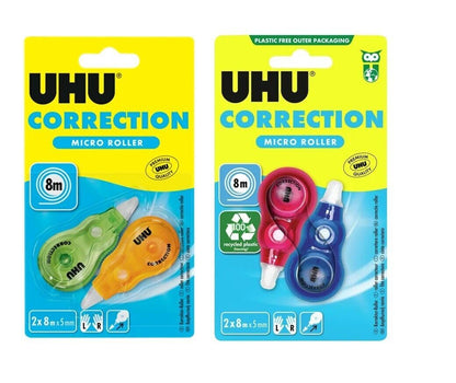 UHU Korrekturroller Compact Mini Set Korrekturband Korrekturstreifen Büro Schule