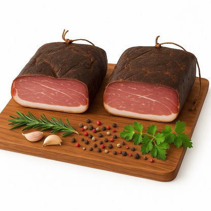 2x je 1 kg Schwarzwälder Schinken Original Rohschinken geräuchert gepökelt