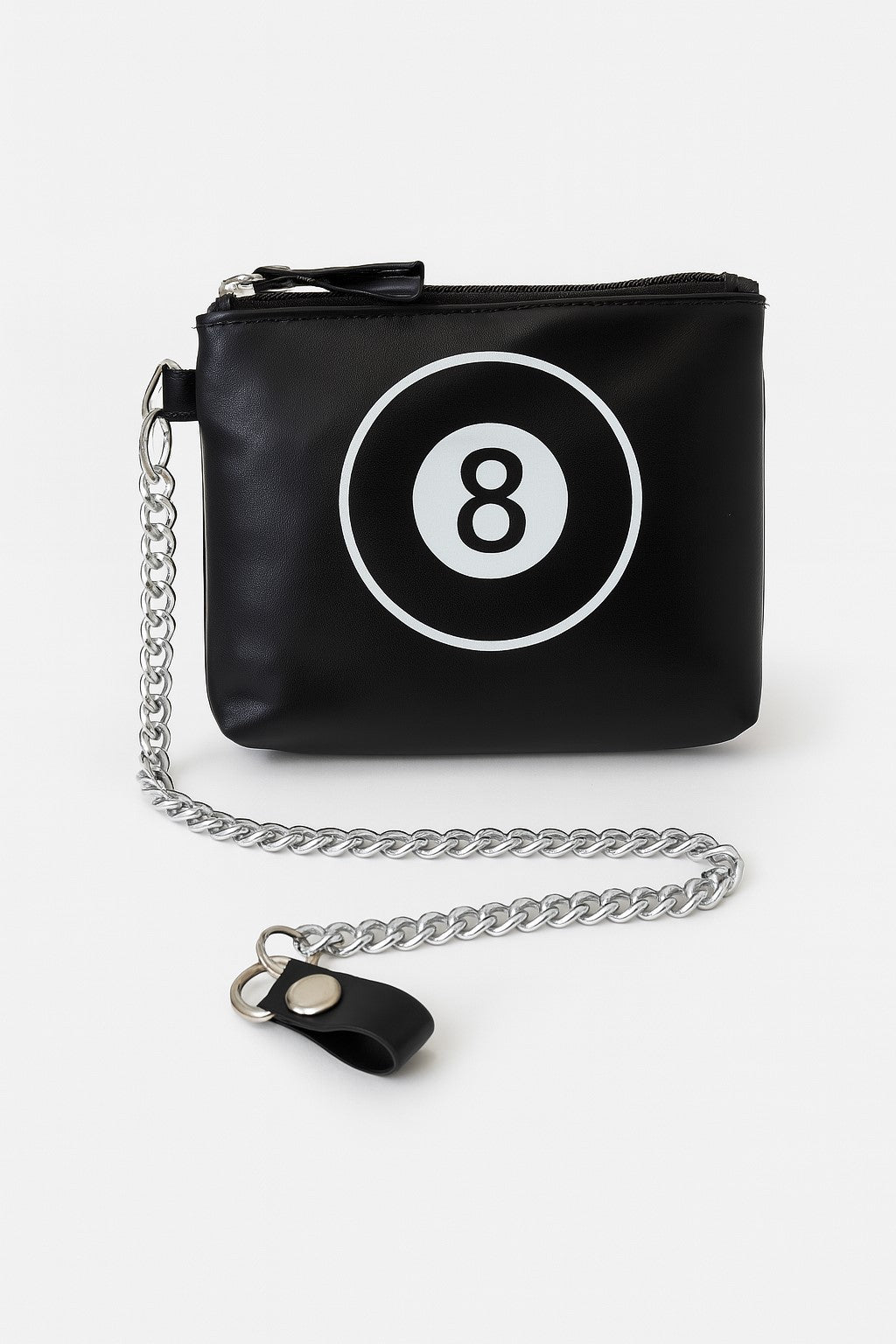 Geldbeutel Schwarz 8 Ball Klein Portemonnaie Geldbörse Biker Rock Punk Gothic