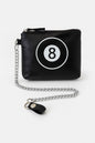 Geldbeutel Schwarz 8 Ball Klein Portemonnaie Geldbörse Biker Rock Punk Gothic
