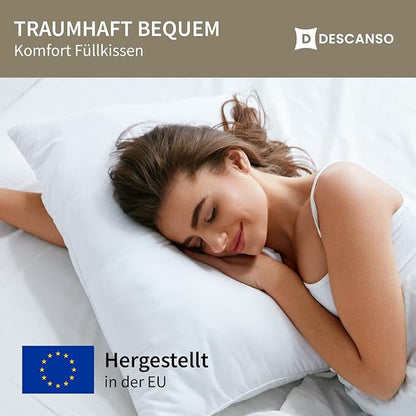 2er Set Kopfkissen Füllkissen Seitenschläfer ✔️ viele Größen