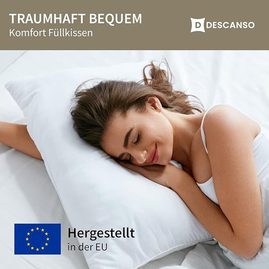 2er Set Kopfkissen Füllkissen Seitenschläfer ✔️ viele Größen