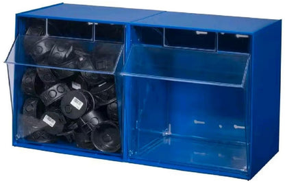 ALLIT Lagerkasten VarioPlus ProFlip2, blau, 600x310x350mm, kratzfeste Oberfläche