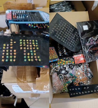 XL Muster Karton  Schmuck Textil Auflösung Gothic  Restposten Posten A Ware