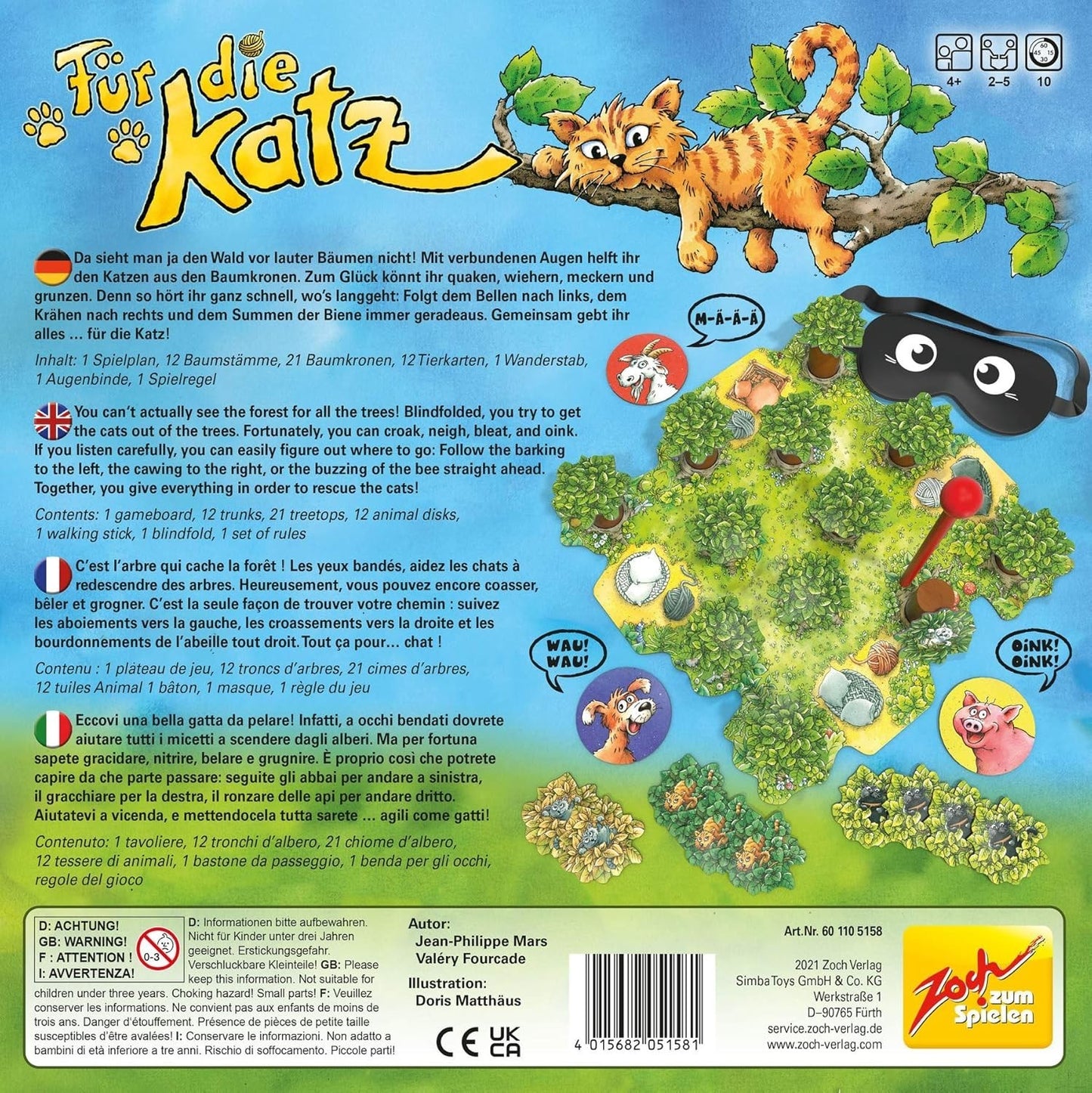 Zoch Für die Katz Geschicklichkeitsspiel Gesellschaftsspiel Familie 601105158