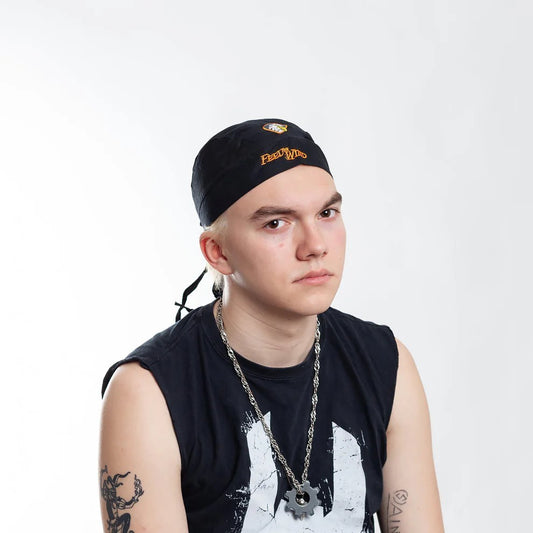 Bandana Schwarz Adler Feel The Wind Zandanna Mütze Biker Rocker Kopftuch Cap