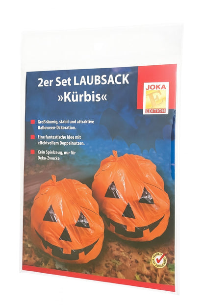 Halloween Deko Box mit Spinnennetz Schwarz 700g - Tischdecke Lila - Laubsäcke