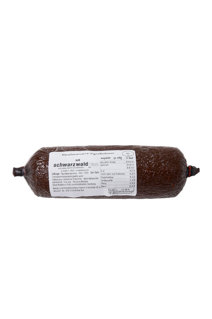 1x Kirschwassersalami 350g Schwarzwald Salami Spezialität Räuchersalami Feinkost