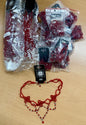 Karton mit min. 30 Halsbänder/Choker Rot Restposten Posten Aktion A Ware Top