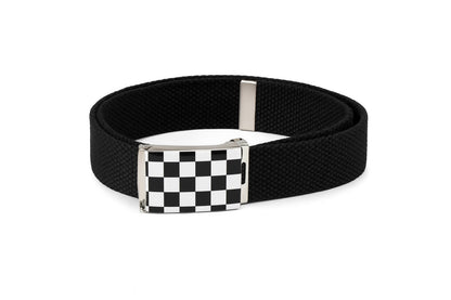 Aktion 50x Gürtel Belt Schwarz Weiß Karo Hüftgürtel Jeansgürtel Unisex Großhandel