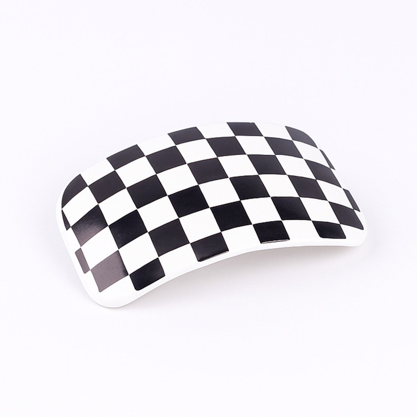 12er Set Haarspangen Kariert Schwarz/Weiß Retro Karo Rockabilly Accessoires Mode