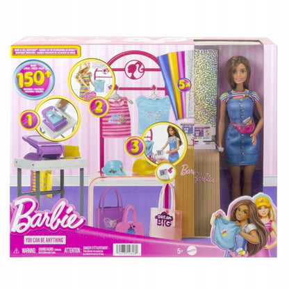 Mattel HKT78 Barbie Mode Boutique Spielset Kreativität und Spaß in der Modewelt