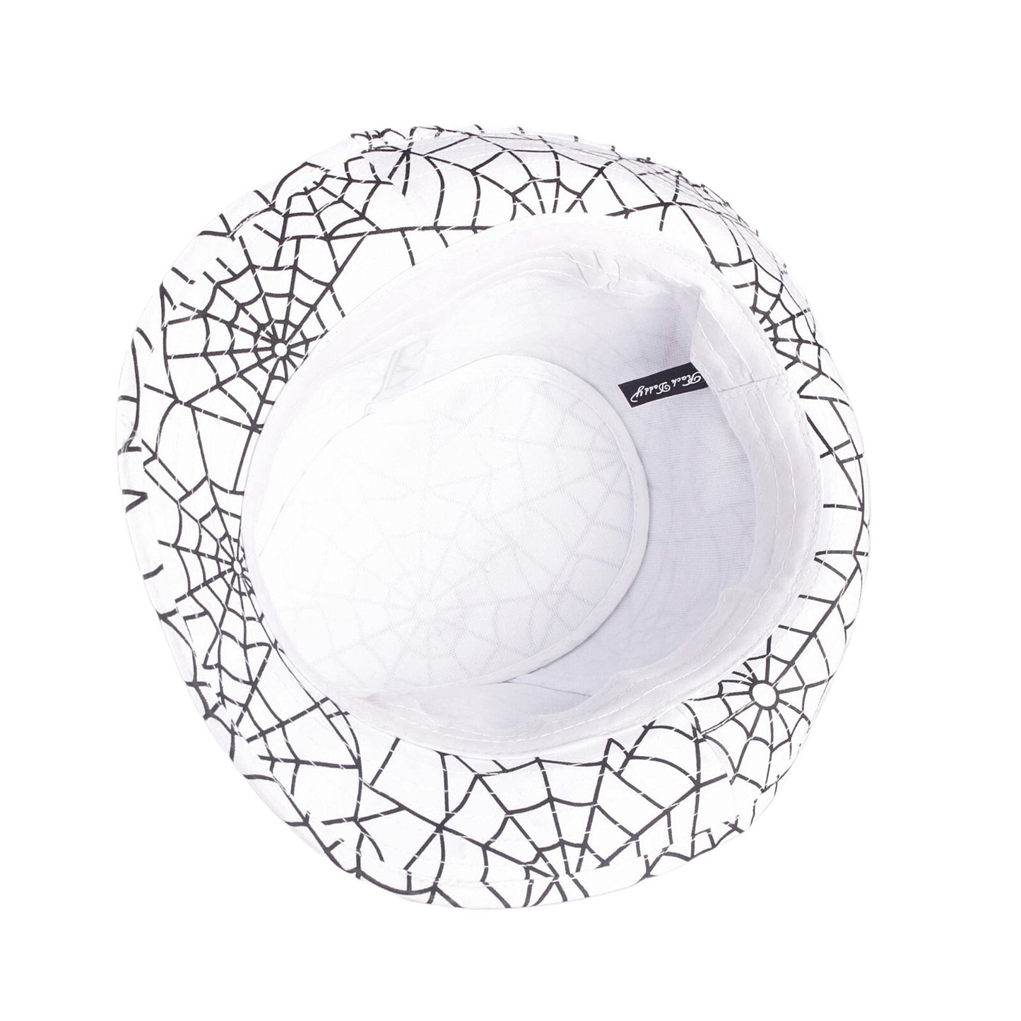 Hut Spinnennetz Weiß Unisex M/L Gothic Halloween Karneval Kostüm Accessoire
