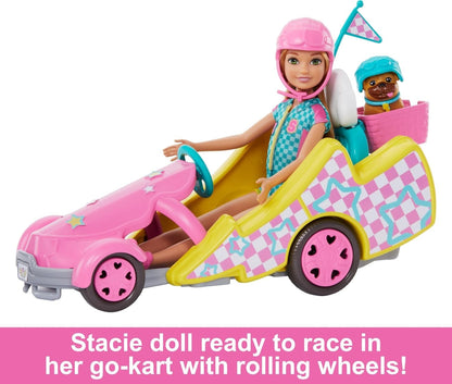 Mattel HRM08 Barbie and Stacie mit Go-Kart Eine Schwester für alle Fälle