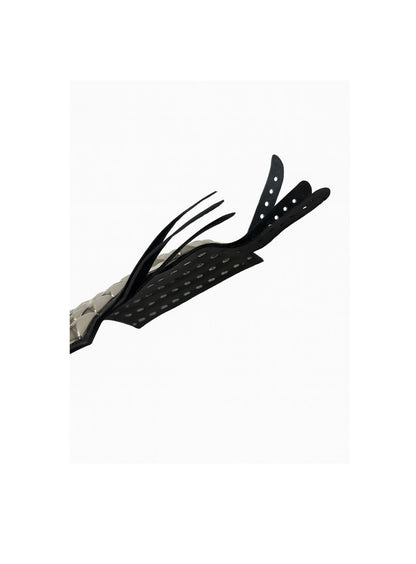 5er Set Lederarmband Schwarz mit Nieten Biker Rocker DEFEKT/KAPUTT Bastlerware!
