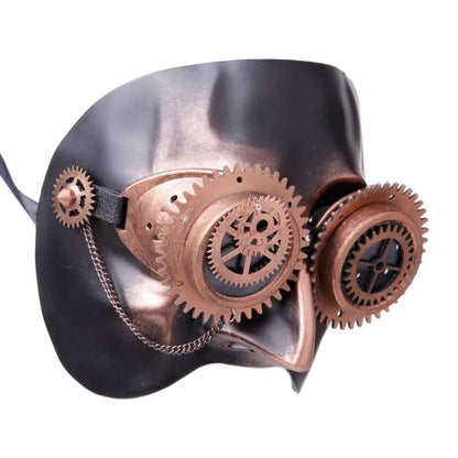 Venezianische Steampunk Maske Schwarz Maskenball Cosplay Festivals Halloween