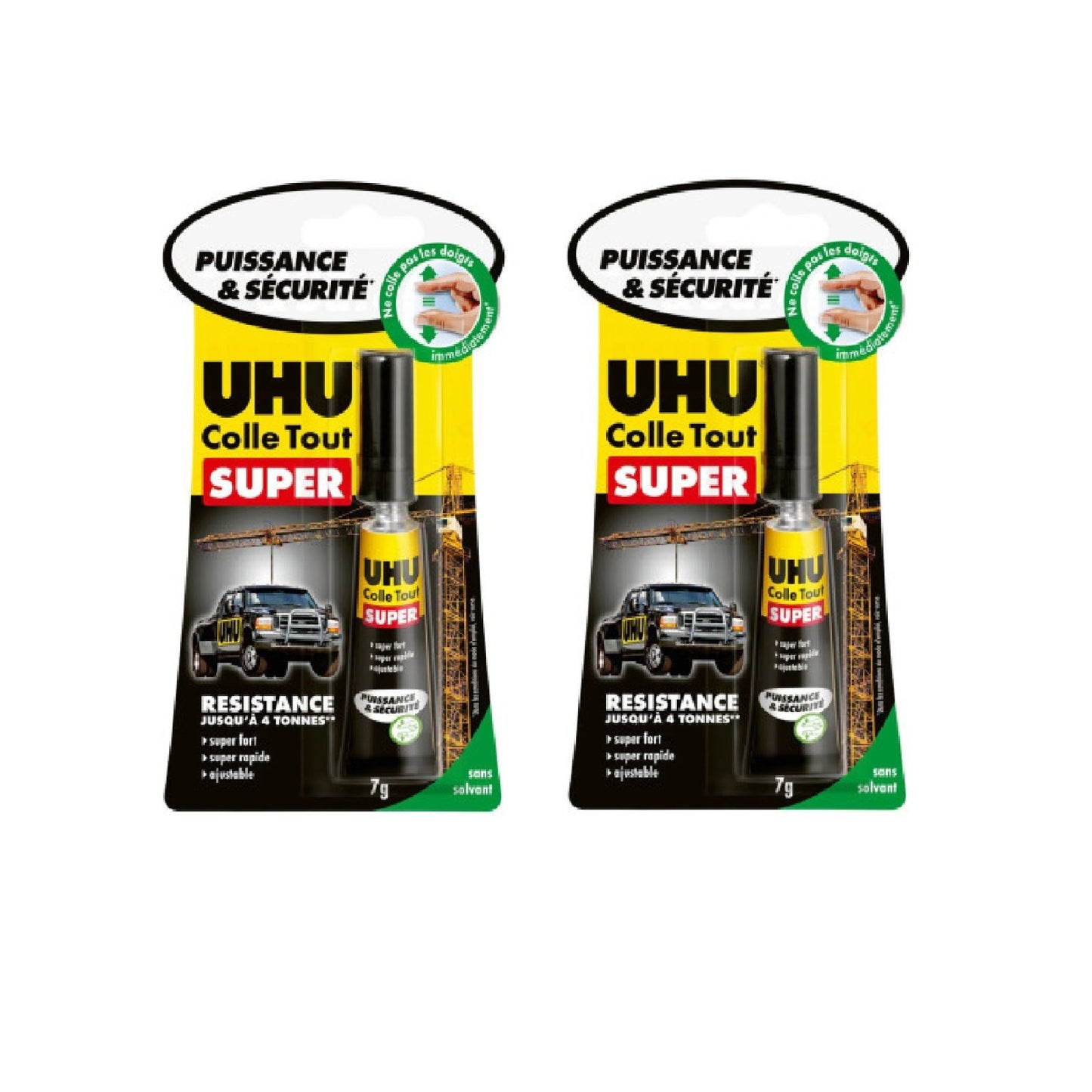 UHU Colle Tout Super 2x7g Strong &Safe Alleskleber extra stark schnell trocknend