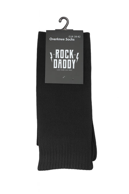 5er Pack Overknee Socken Schwarz Strümpfe Größe 39-42 Overknees Kniestrümpfe