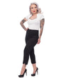 Steady Clothing High Waist Millenium Caprihose Damen Größe S Rockabilly Retro