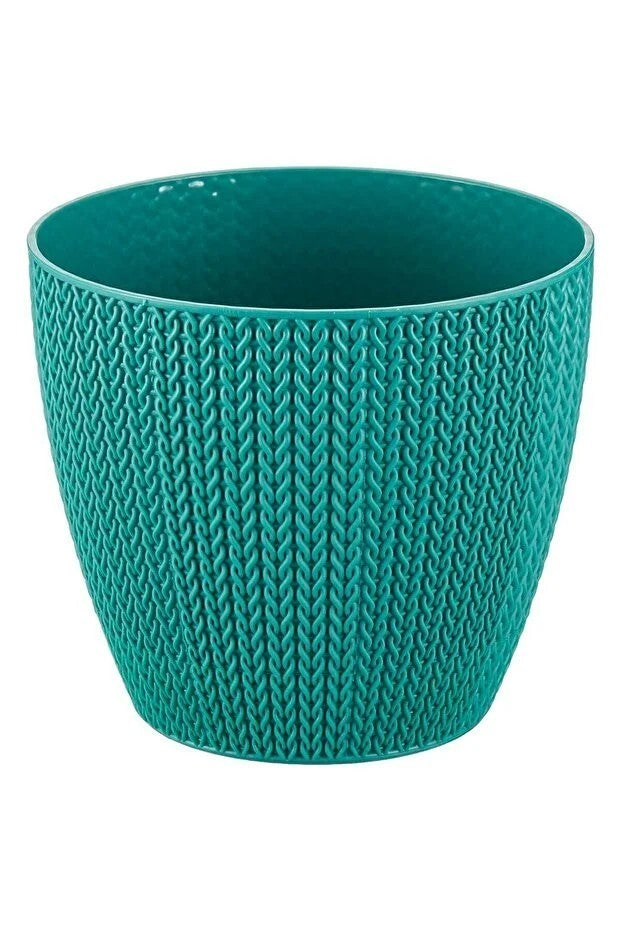 5x Blumentöpfe Grün Ø 21,6 x 19,2 cm - 5 L Pflanztopf Übertopf Blumentopf Topf