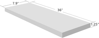 Wandregal 90x20x3 cm Weiß Hochglanz Regal Wandboard Schweberegal modern Design
