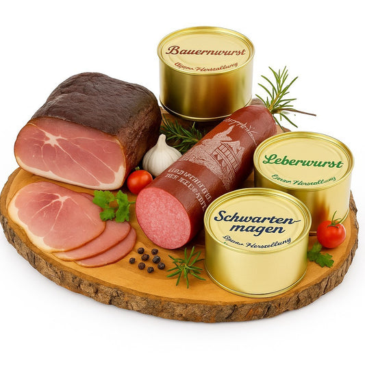Vesperbox Schwarzwald Spezialitäten – Feinkost Set Schinken, Salami & Dosenwurst