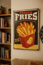 Blechschild French Fries Deko Schild Hobbyraum Pommes Imbiss Retro 40x30 cm