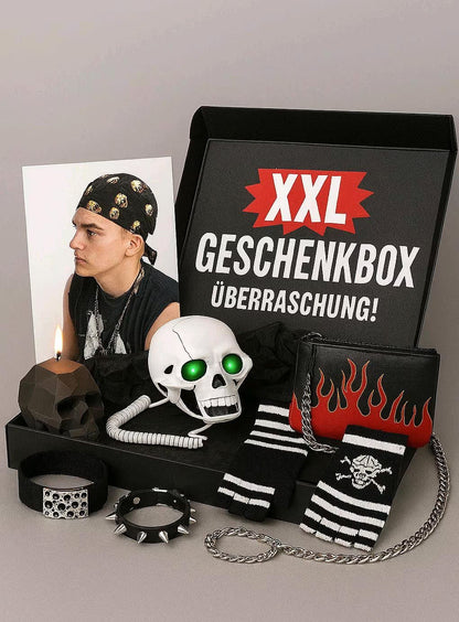 Festival XXL Geschenkbox, Überraschunggsbox Biker Metall Gothic Emo AKTION