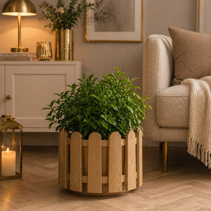 4x Blumentöpfe Gold Ø 26,0 x 24,0 cm - 6,6 L Pflanztopf Übertopf Blumentopf