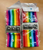 Karton mit min. 10 Taillengürtel Regenbogen Restposten Posten Aktion A Ware Top
