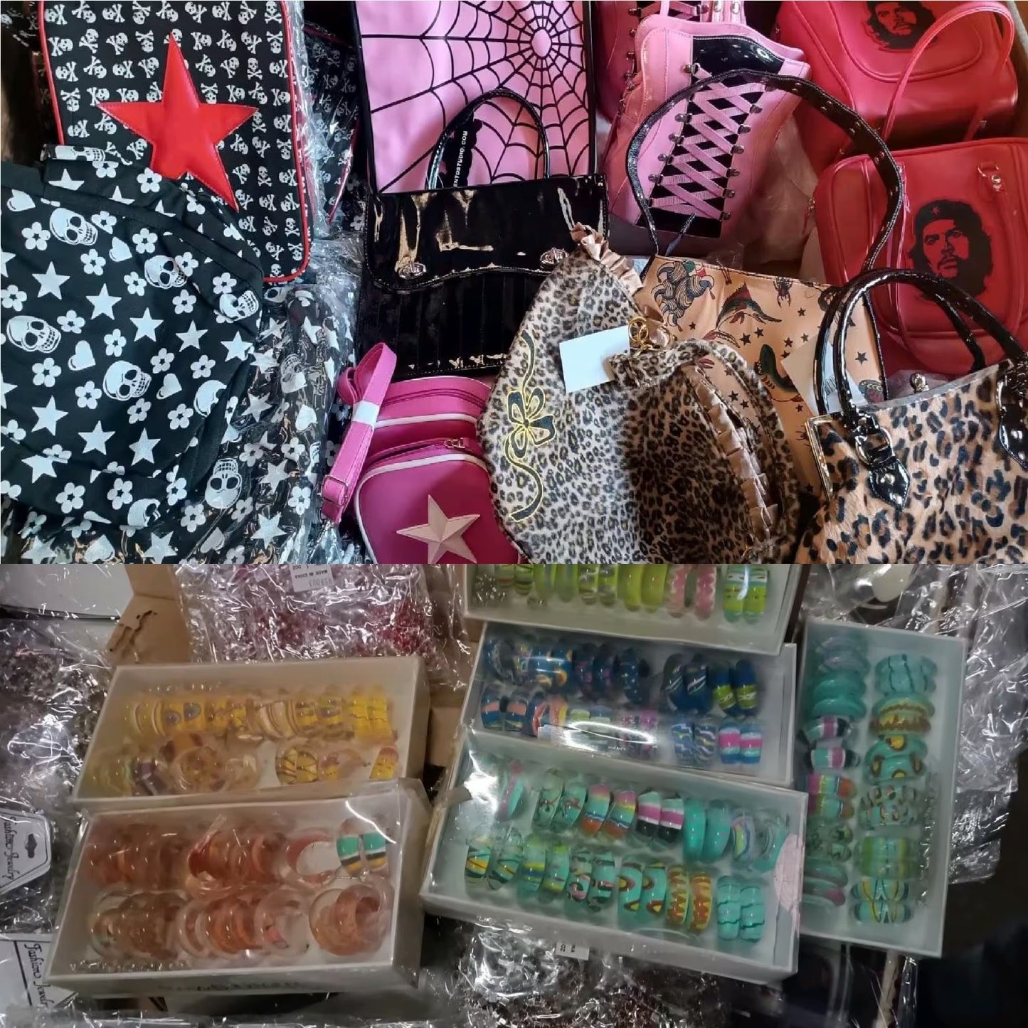 XL Muster Karton  Schmuck Textil Auflösung Gothic  Restposten Posten A Ware