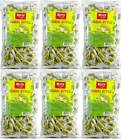 6 x Kamelle Dubai Style Bonbons  gefüllt  Pistazien Wurfartikel Wurfmaterial
