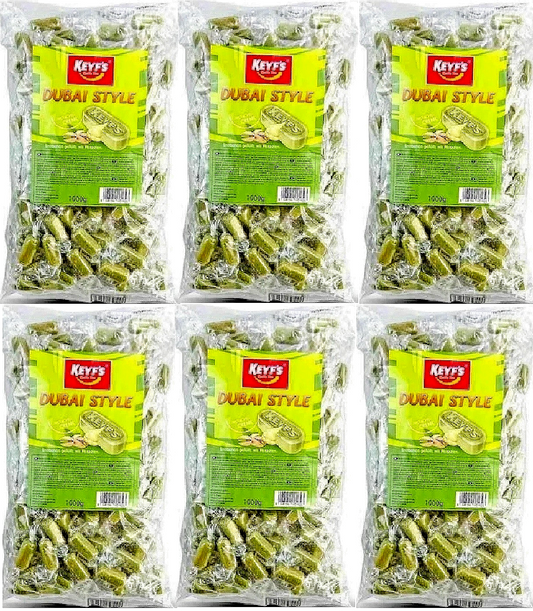 6 x Kamelle Dubai Style Bonbons  gefüllt  Pistazien Wurfartikel Wurfmaterial
