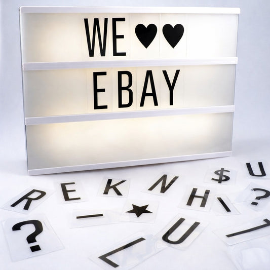 Feine Heimat LED Lichtbox Lightbox 85 Buchstaben Leuchtbox Licht-Kasten