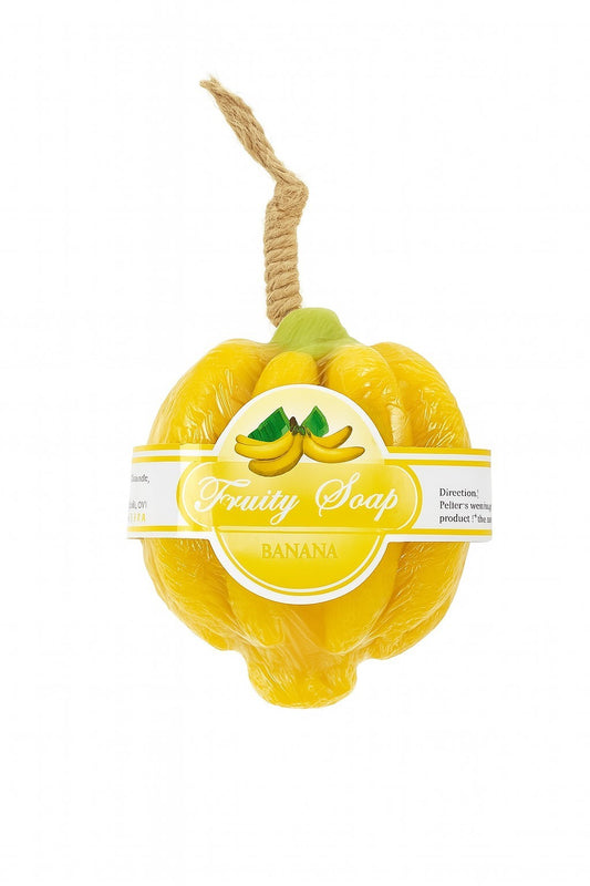 Luffa Seife Banane 90g Bodyscrub Peeling Duftseife Handgemacht Thailand Pflege
