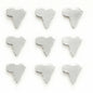 9er Set Anstecknadeln Silberfarben Afrika Brosche ca. 2 cm Pin Patch Schmuck