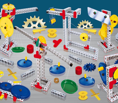 Lisciani 100866 I´m a Genius Science Mechanisches Labor Experimente Baumaschinen