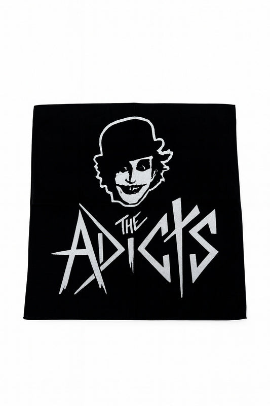 Bandana Halstuch Schwarz The Adicts Tuch Freizeit Kopftuch Accessoires Unisex
